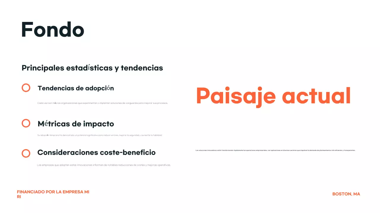 anuncio de la conferencia orange modern