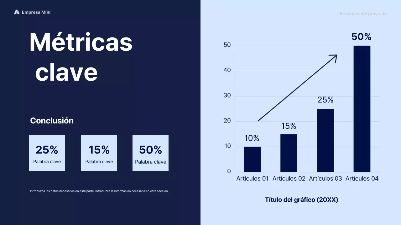 navy modern business report pitch