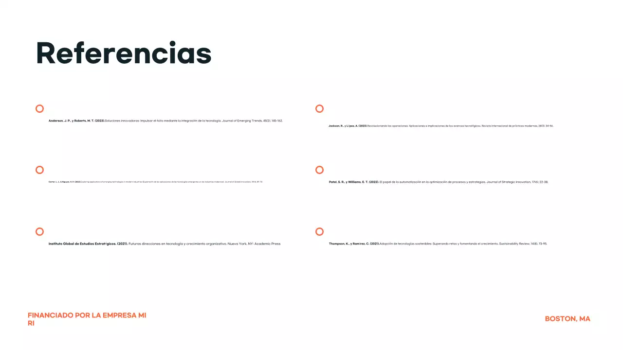 anuncio de la conferencia orange modern