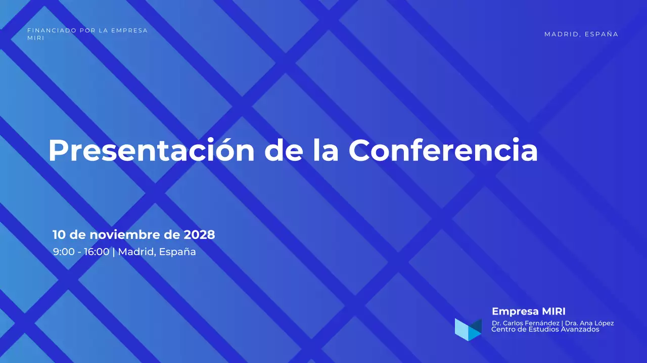 anuncio de la conferencia blue geometric