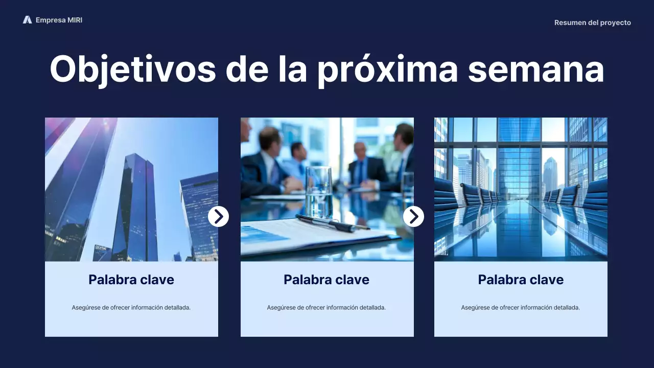 navy modern business report pitch