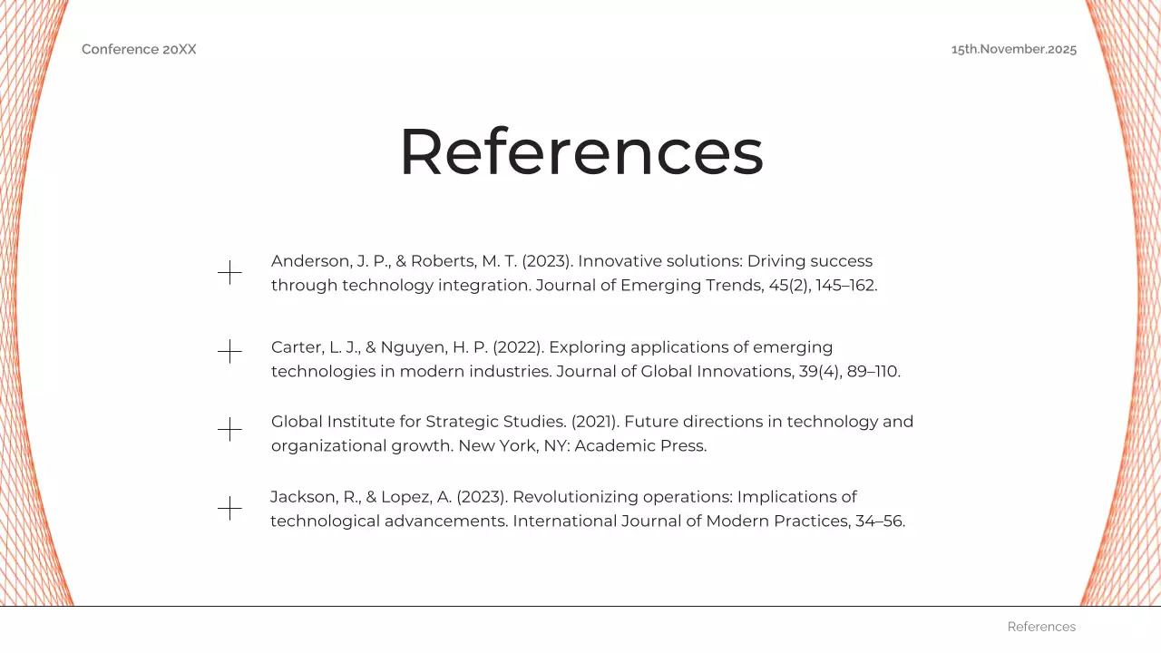 Orange Professional Conference Presentation