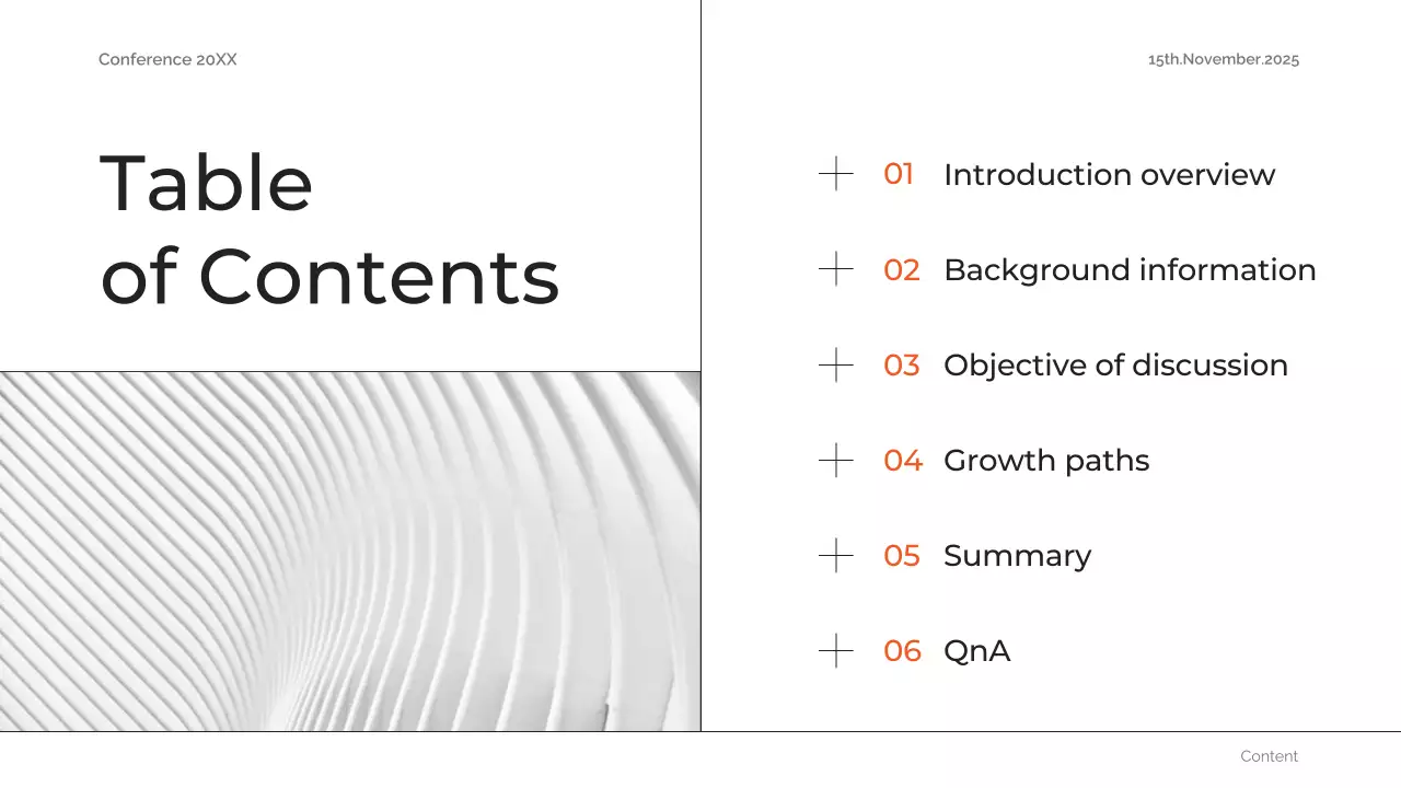 Orange Professional Conference Presentation