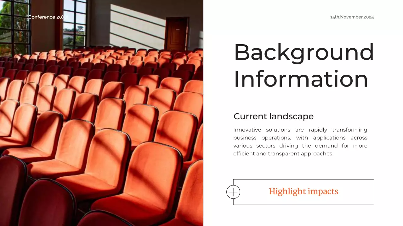 Orange Professional Conference Presentation