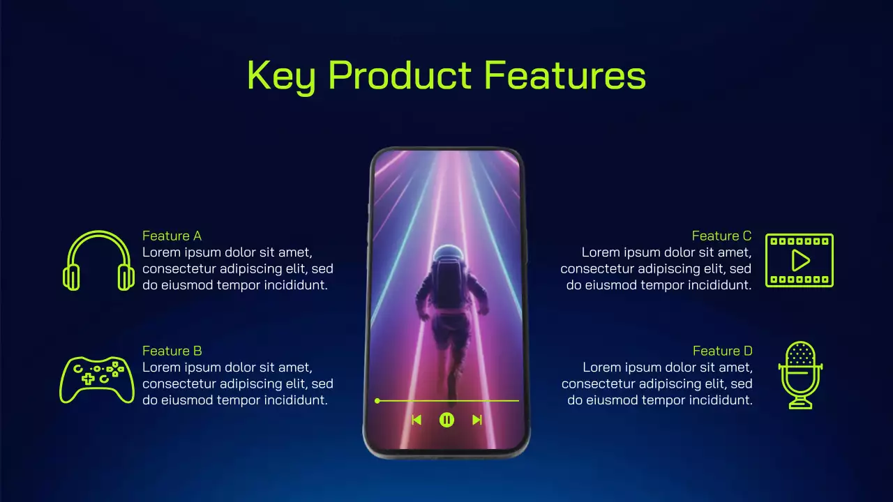 Blue Modern Mobile App Promotion Presentation