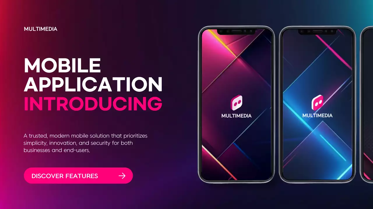 Pink Modern Mobile App Promotion Presentation