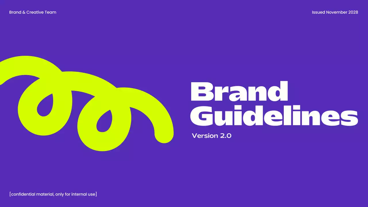Purple Modern Brand Guidelines Presentation