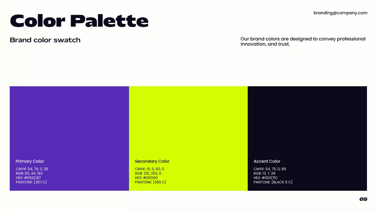 Purple Modern Brand Guidelines Presentation