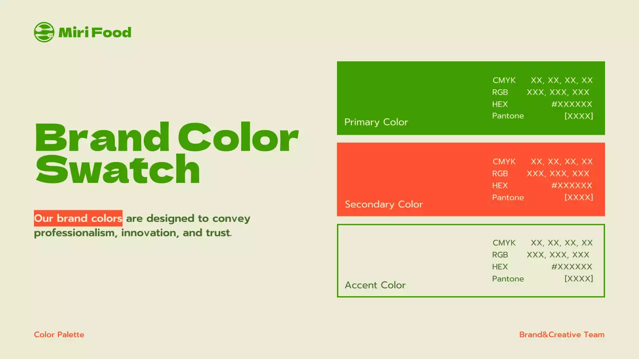 Green Minimal Brand Guidelines Presentation