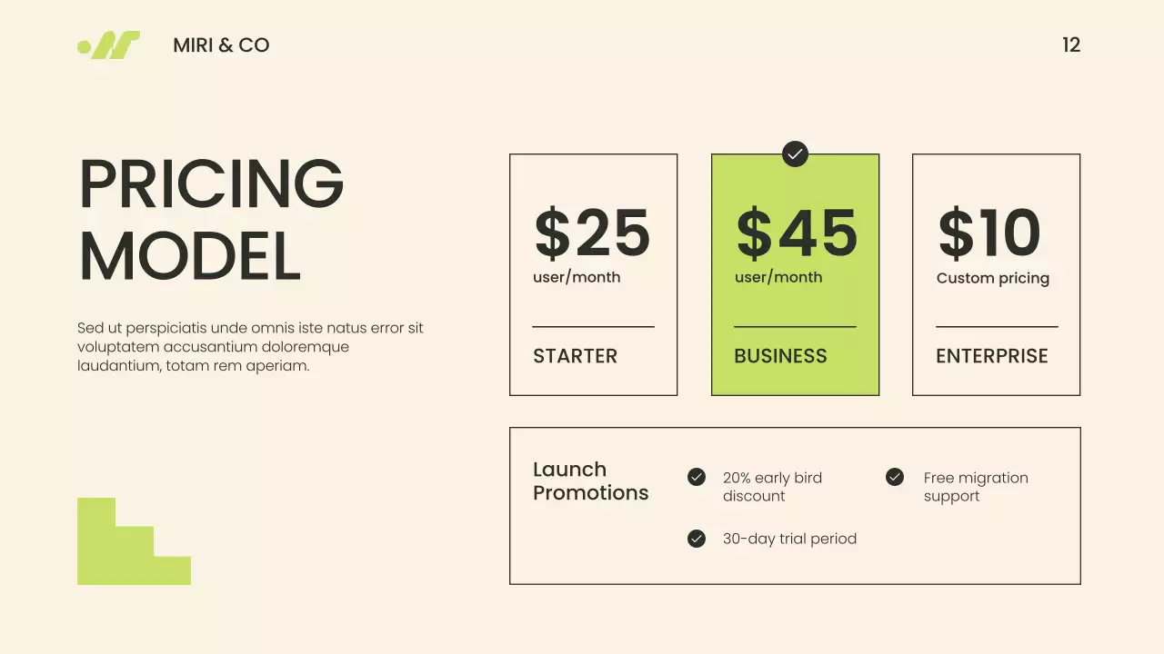 Green Modern Market Presentation