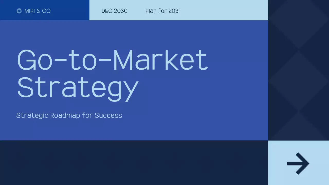 Blue Modern Marketing Plan Presentation