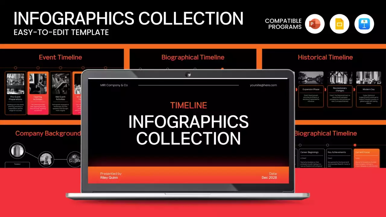 Black Modern Infographics Guide Presentation