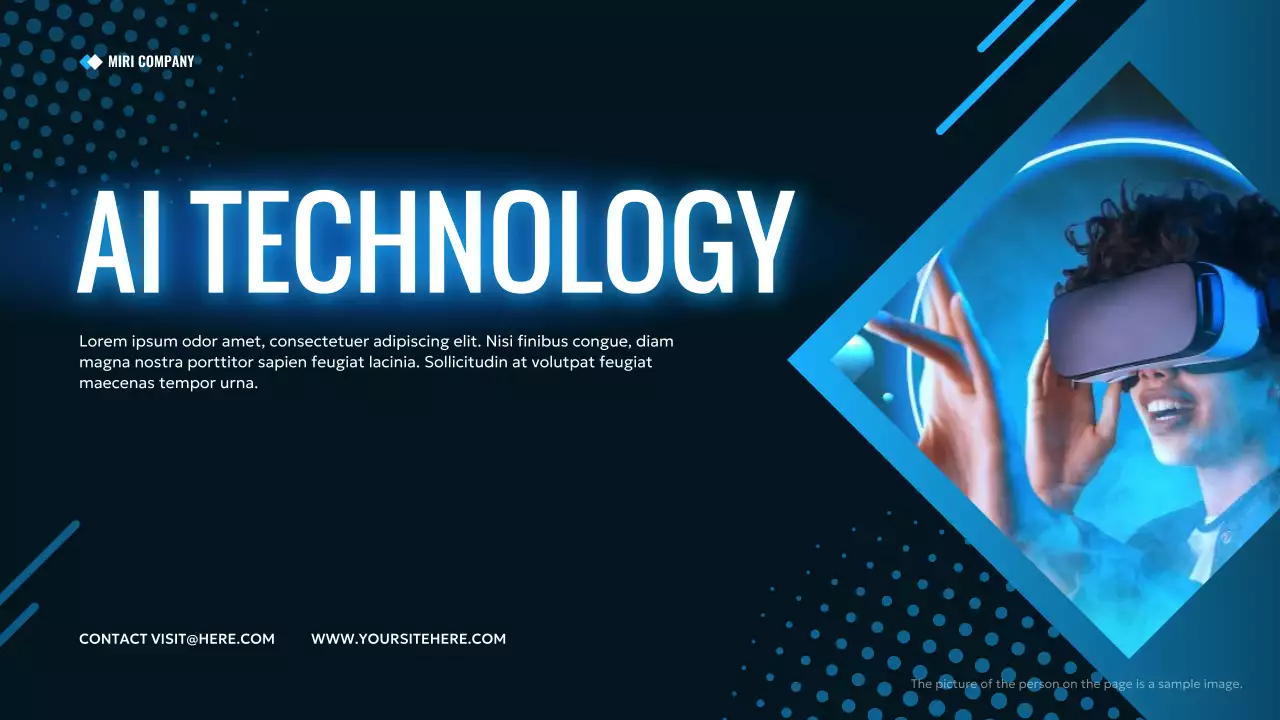 Blue Modern Ai Technology Presentation