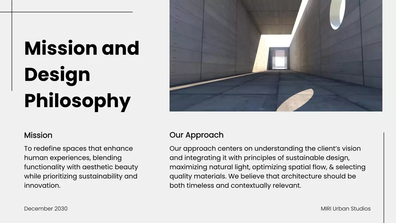 Grey Modern Architecture Portfolio Presentation