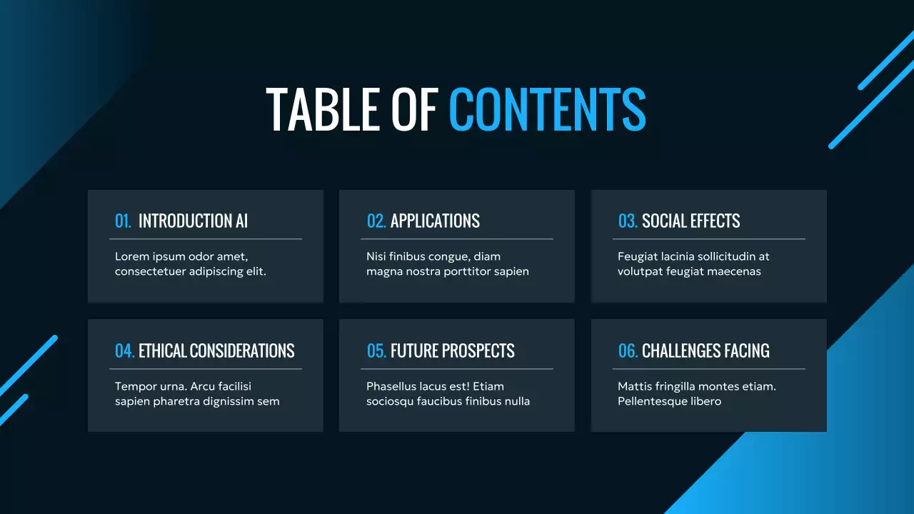 Blue Modern Ai Technology Presentation