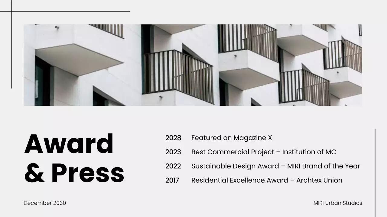 Grey Modern Architecture Portfolio Presentation