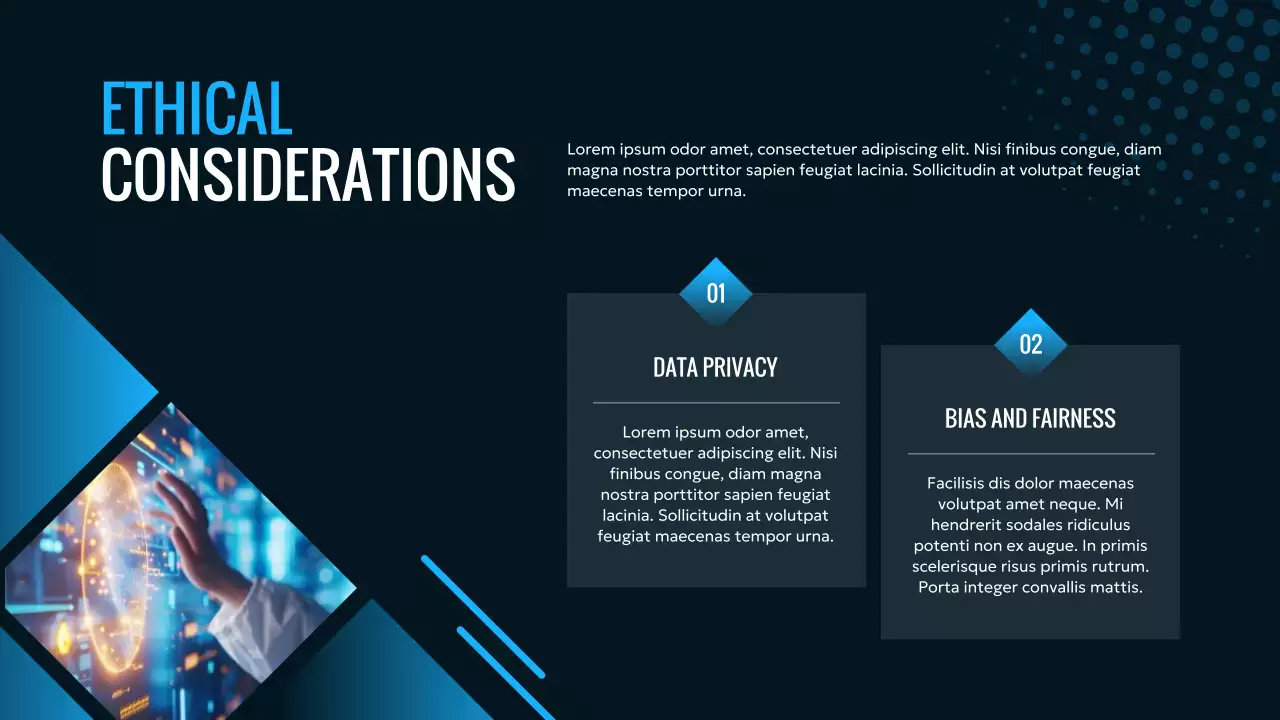 Blue Modern Ai Technology Presentation