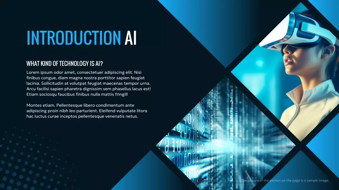 Blue Modern Ai Technology Presentation