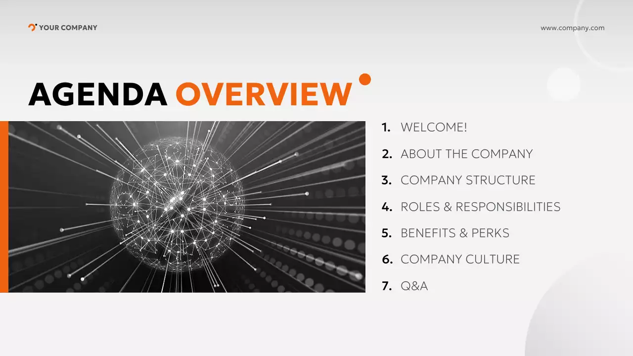 orange modern onboarding guide