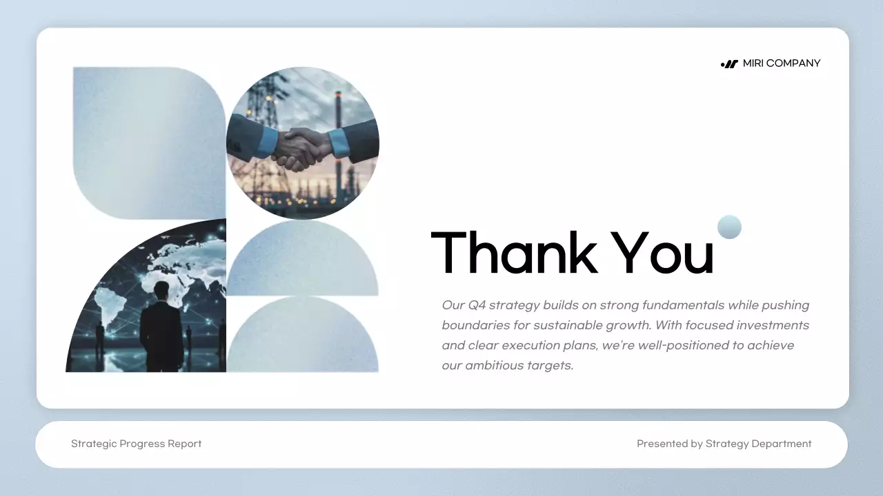 Blue Modern Business Report Presentation