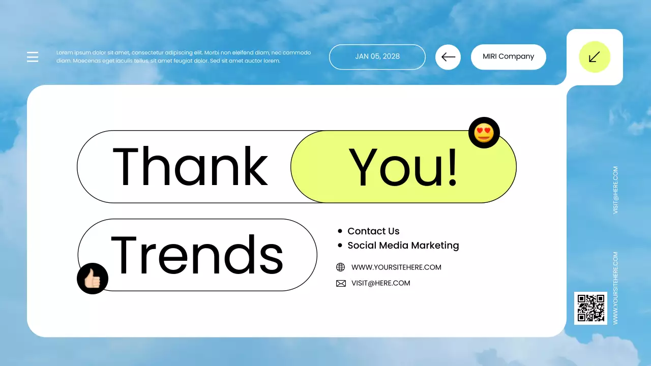 Blue Modern Social Media Guide Presentation