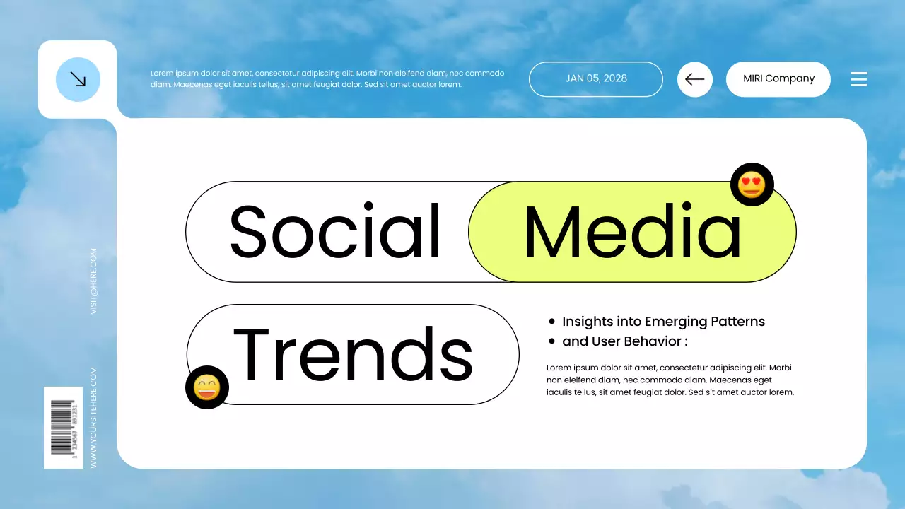 Blue Modern Social Media Guide Presentation
