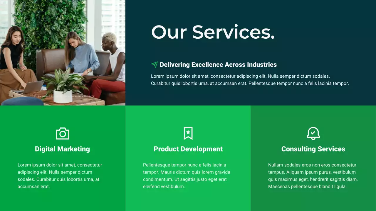 Green Modern 회사 프로필 프레젠테이션