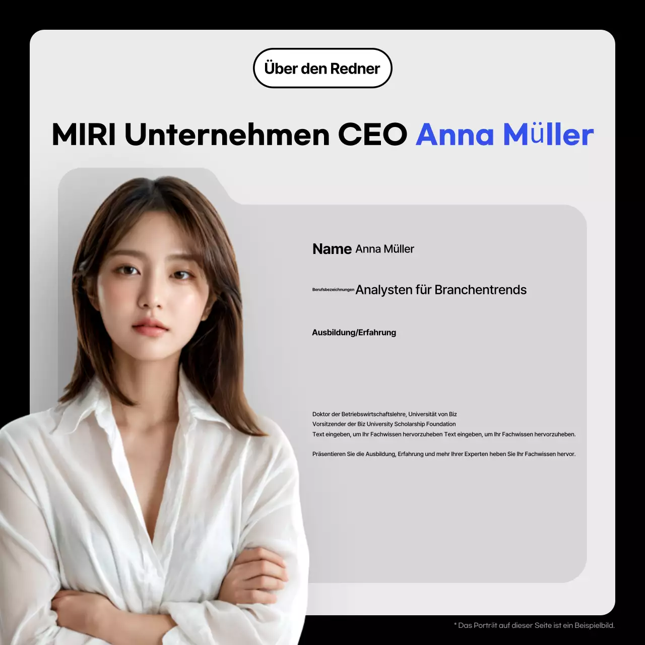 Blue Modern Business Talk