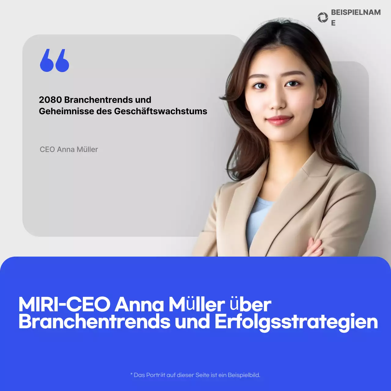 Blue Modern Business Talk