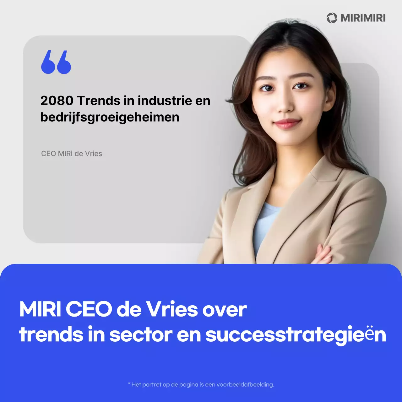 Blauw modern zakelijk gesprek