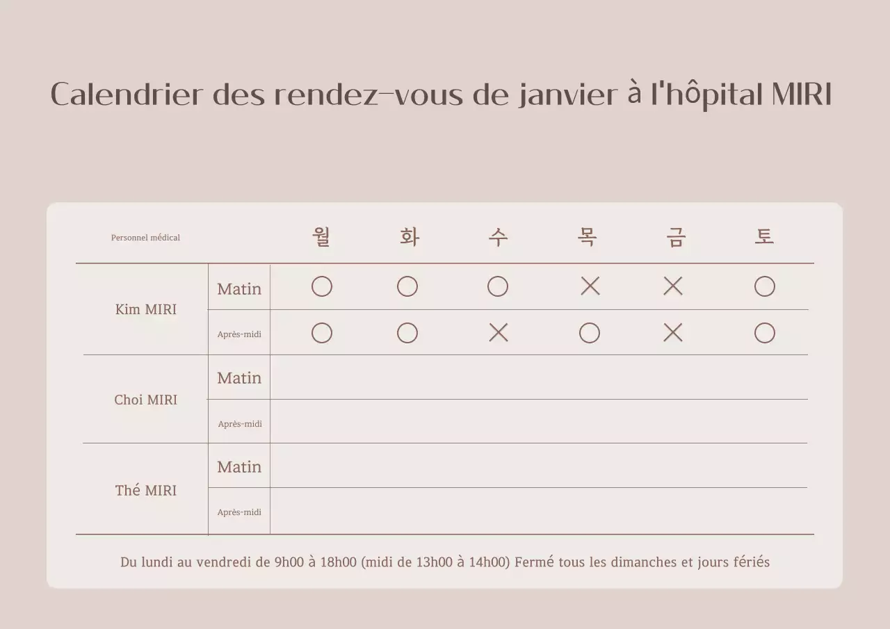 Guide de rendez-vous pour les soins primaires en beige