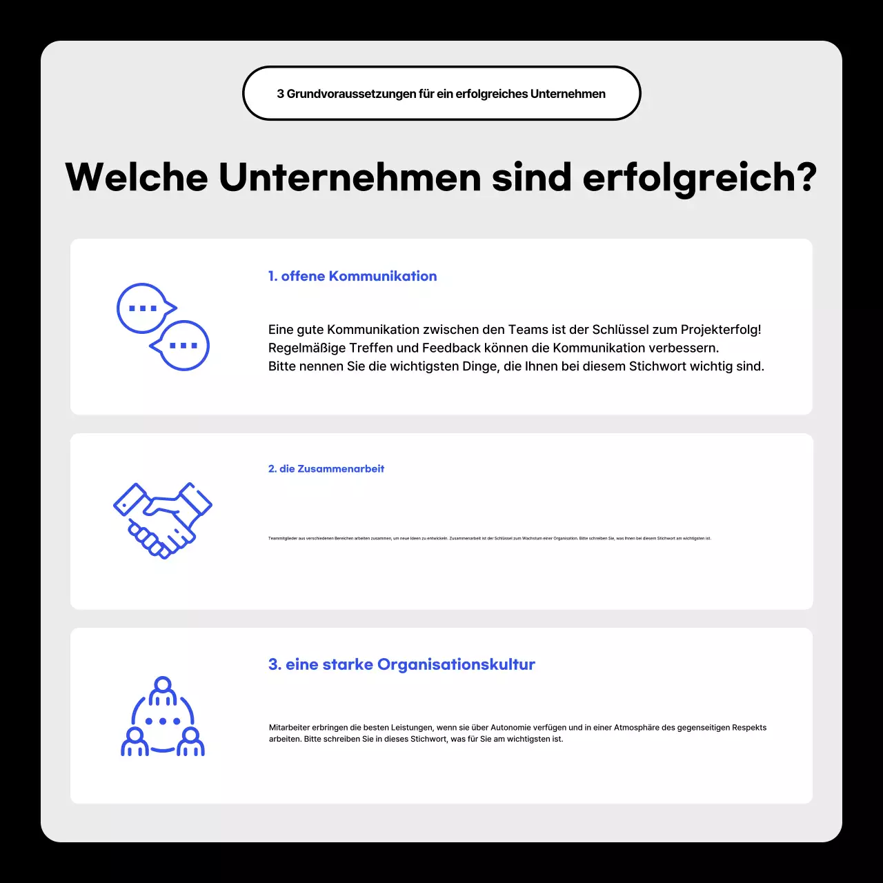 Blue Modern Business Talk