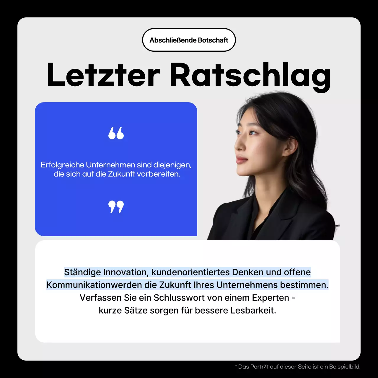 Blue Modern Business Talk