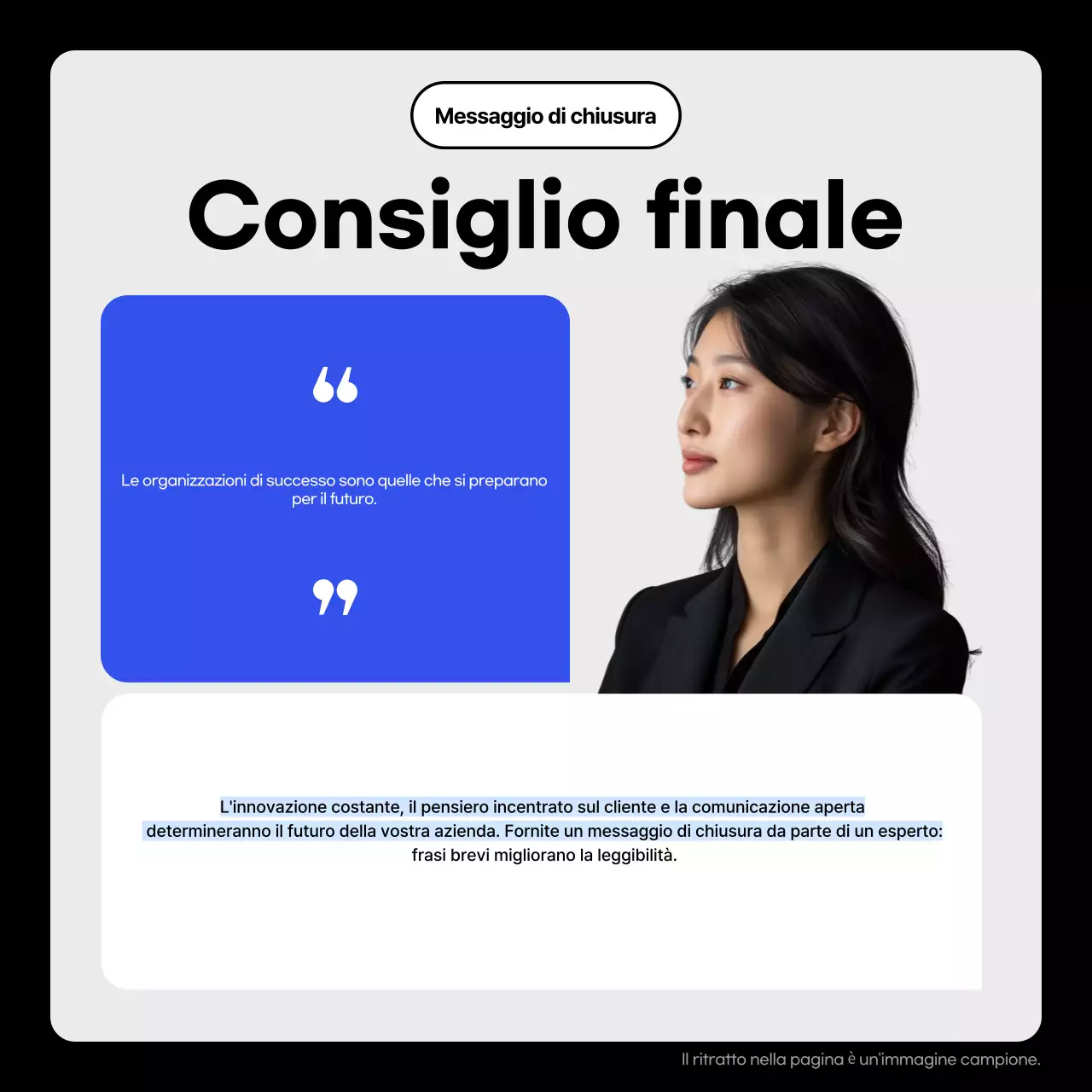 Blu Parlare d'affari moderno