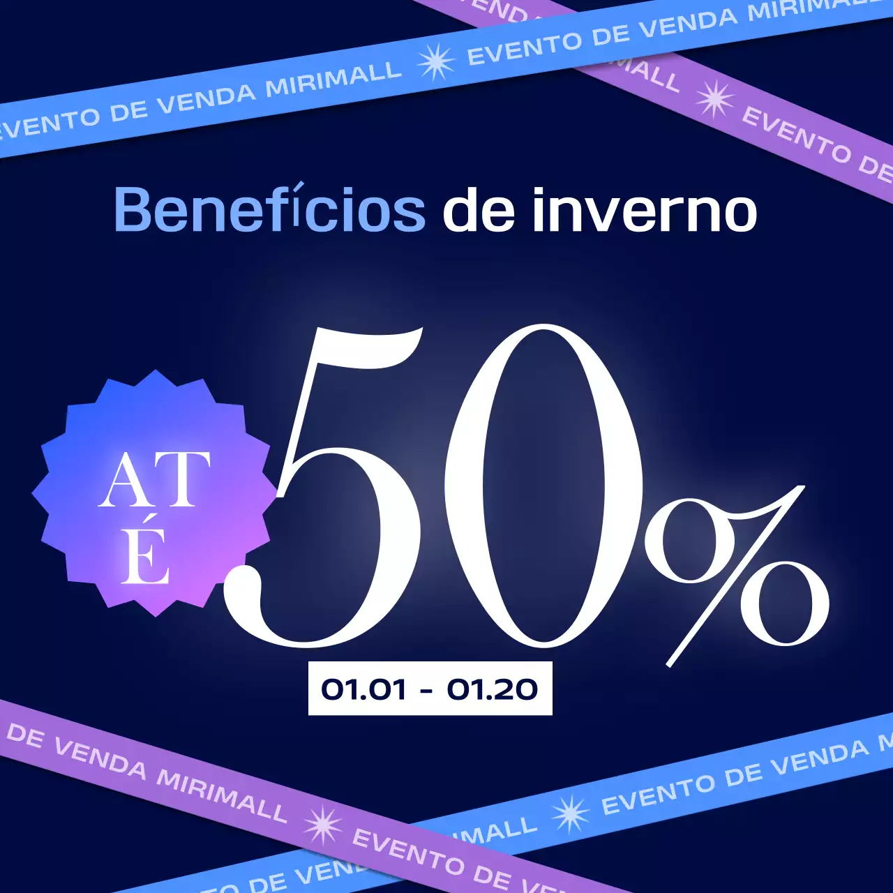 Azul-marinho Moderno Promoção de venda