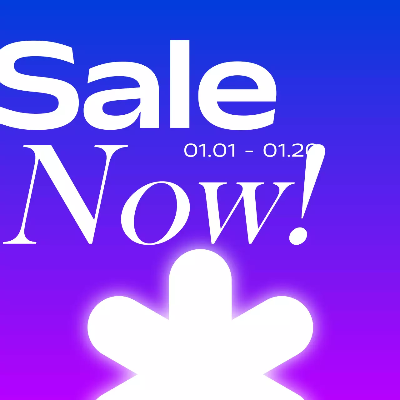 Postagem de promoção de venda da moda roxa nas redes sociais