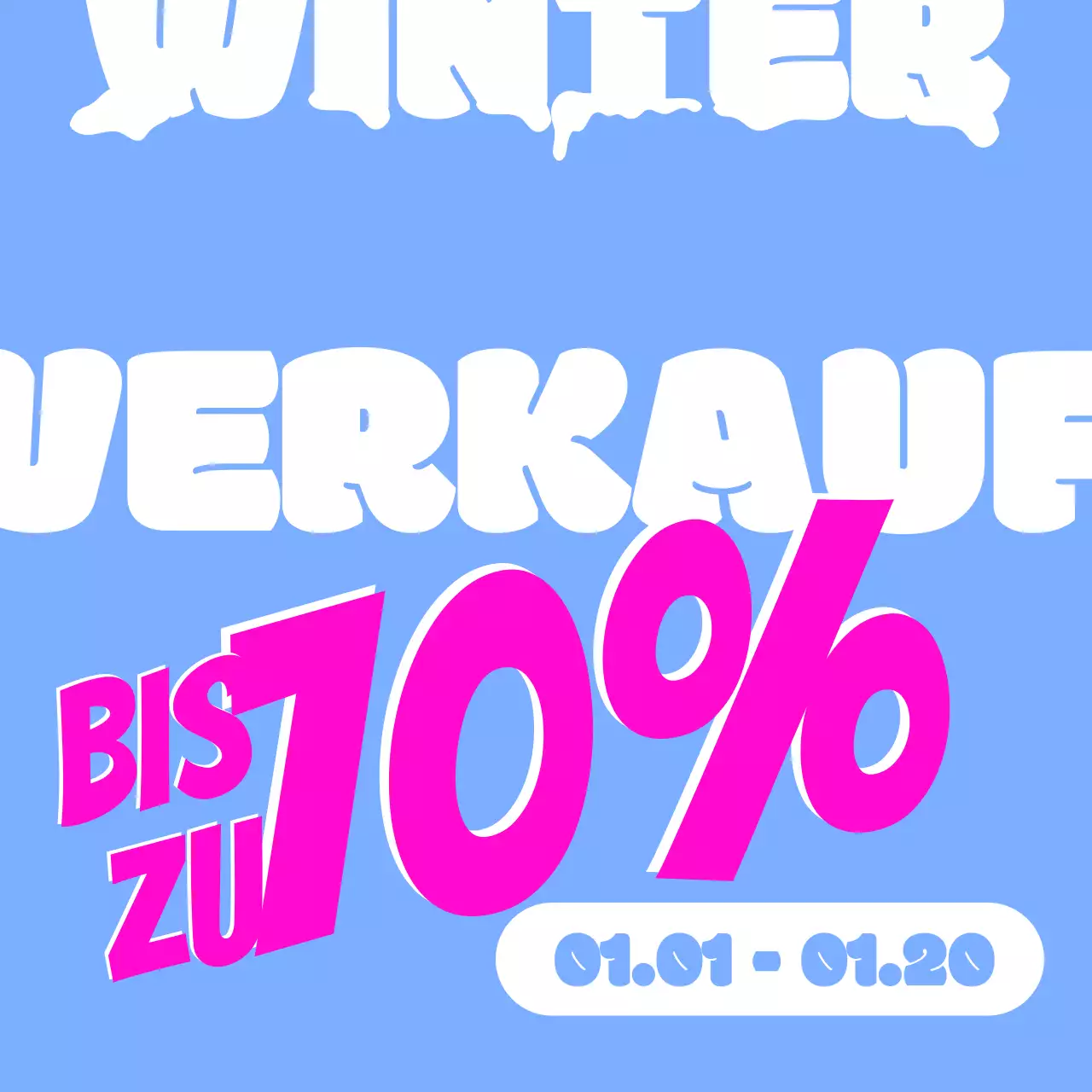 Hellblau pop Verkaufsförderung