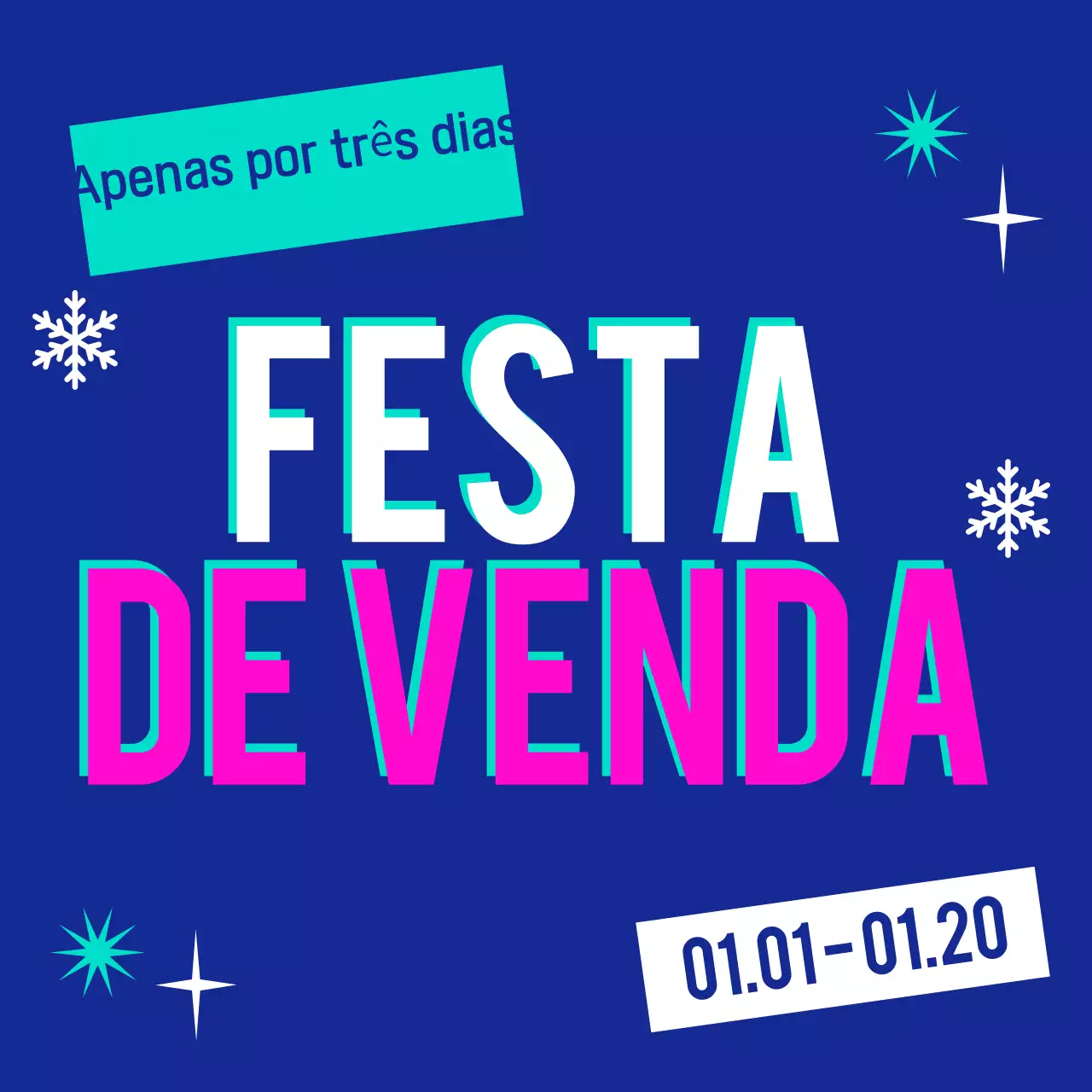 Promoção Blue Pop Sale