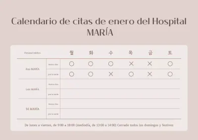 Guía de citas de atención primaria en beige