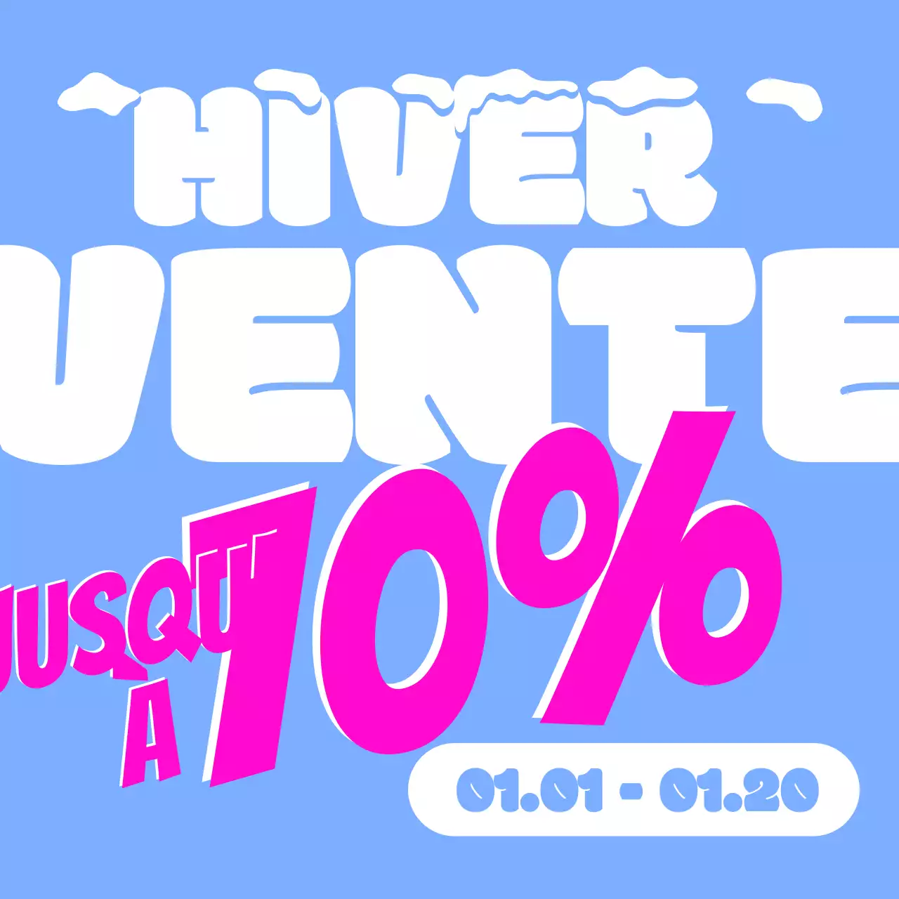 Bleu clair pop soldes promotion