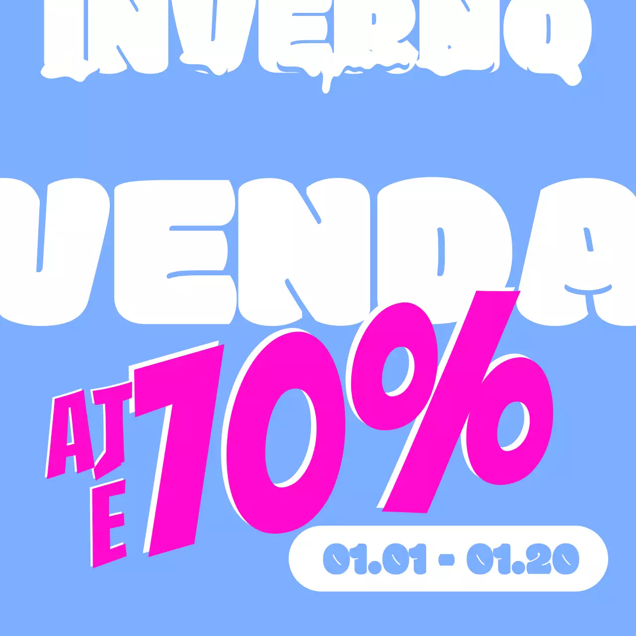 Promoção de venda de pop azul claro
