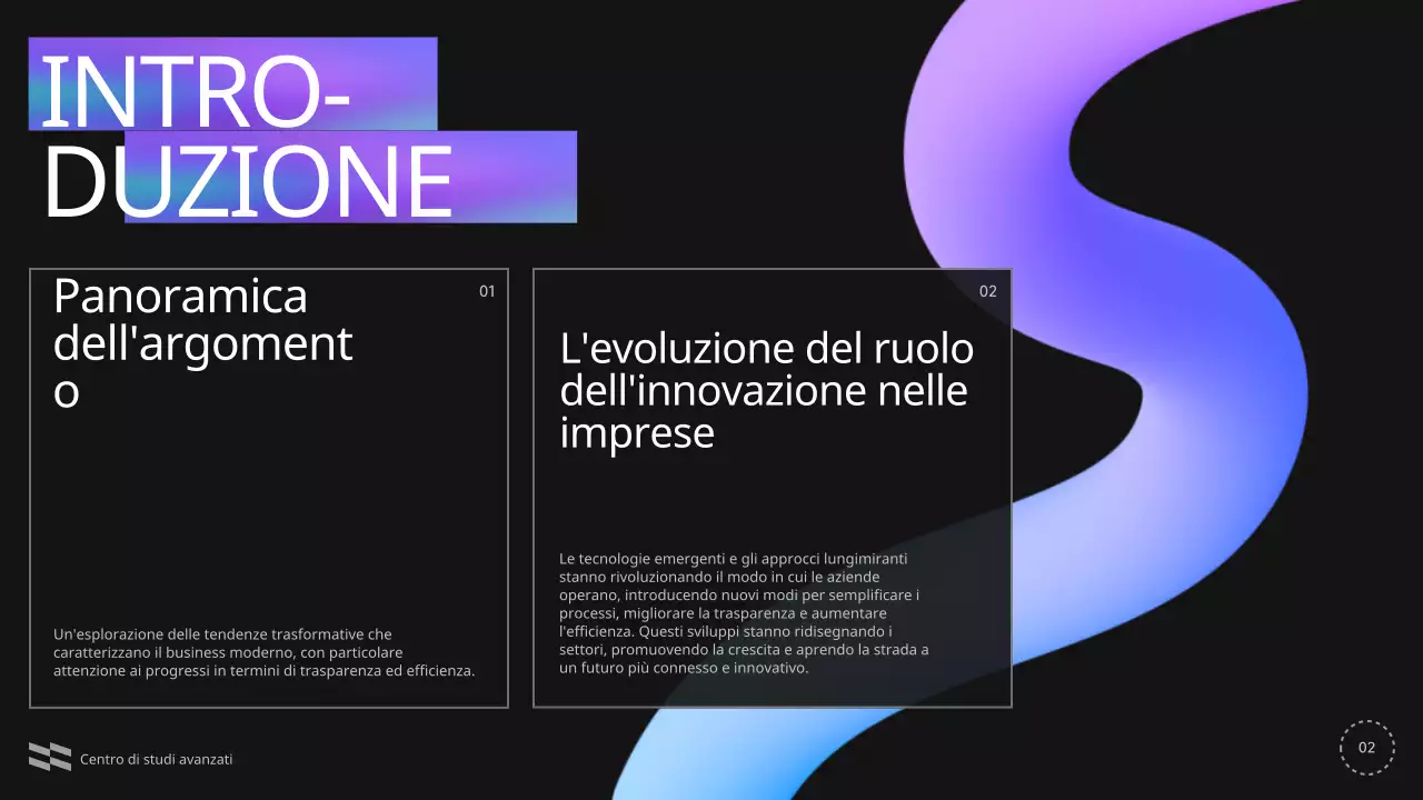Blu Viola Nero Annuncio di conferenza moderna