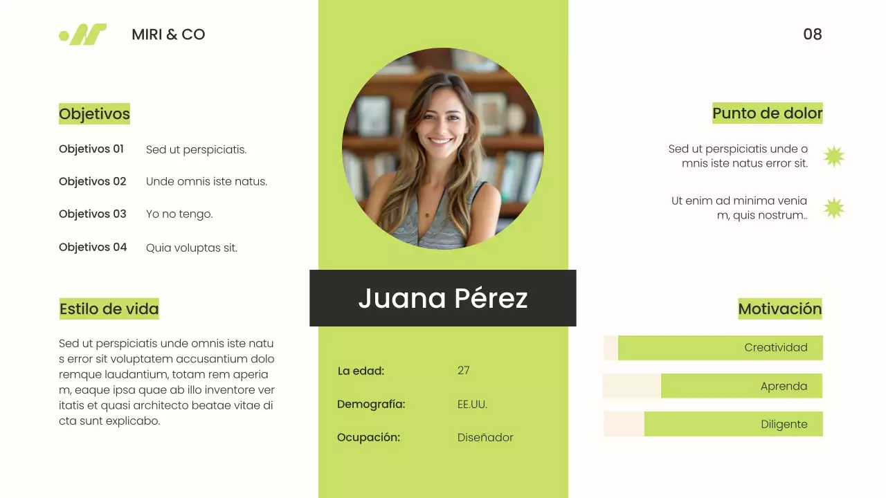 Verde y beige Moderno Minimalista Ir al Mercado Presentación Estratégica