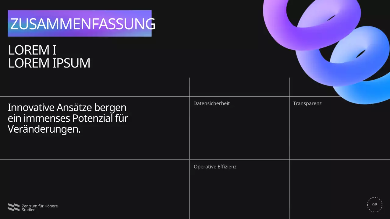 Blau Violett Schwarz Moderne Konferenzankündigung