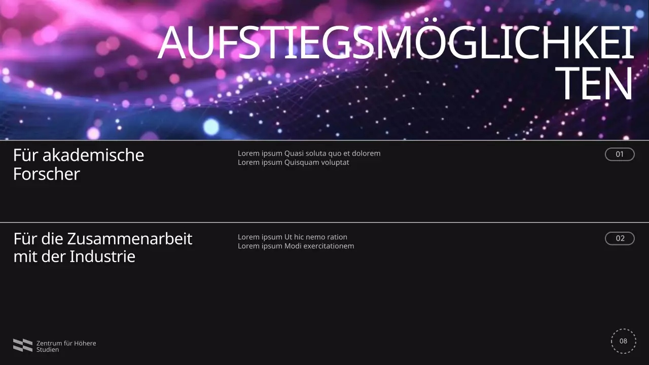Blau Violett Schwarz Moderne Konferenzankündigung