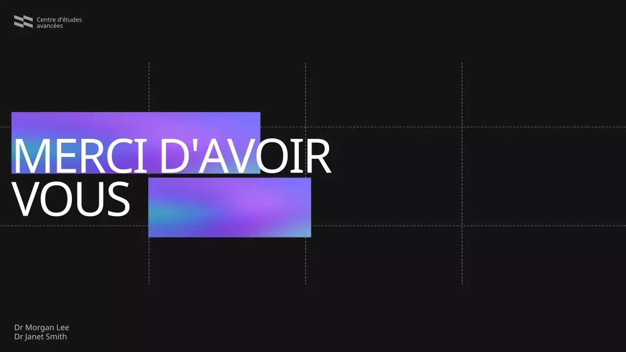 Bleu violet noir Annonce de conférence moderne