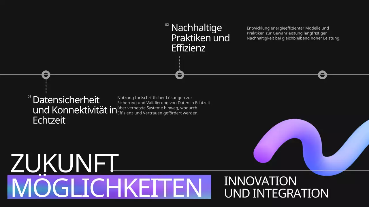 Blau Violett Schwarz Moderne Konferenzankündigung