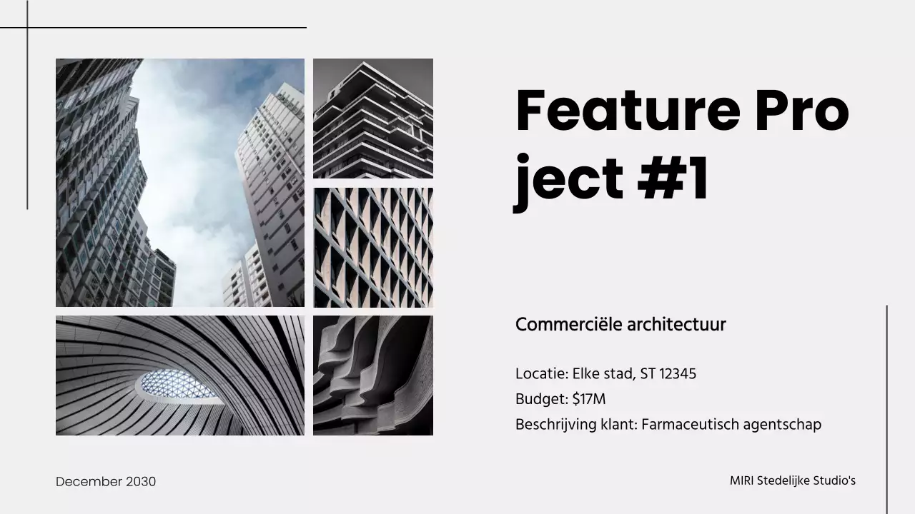 Presentatie architectuurportfolio