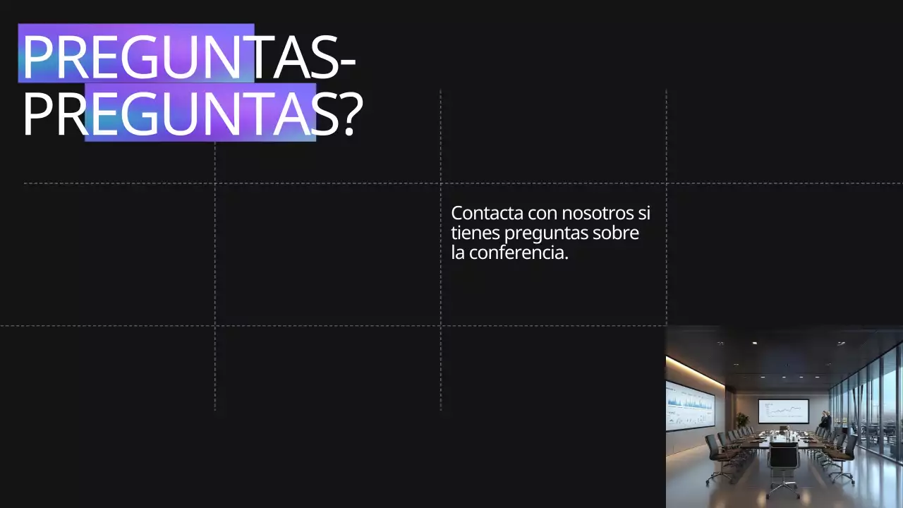 Azul Violeta Negro Conferencia Moderna Anuncio