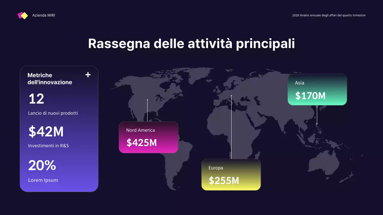 relazione d'affari moderna di colore blu scuro